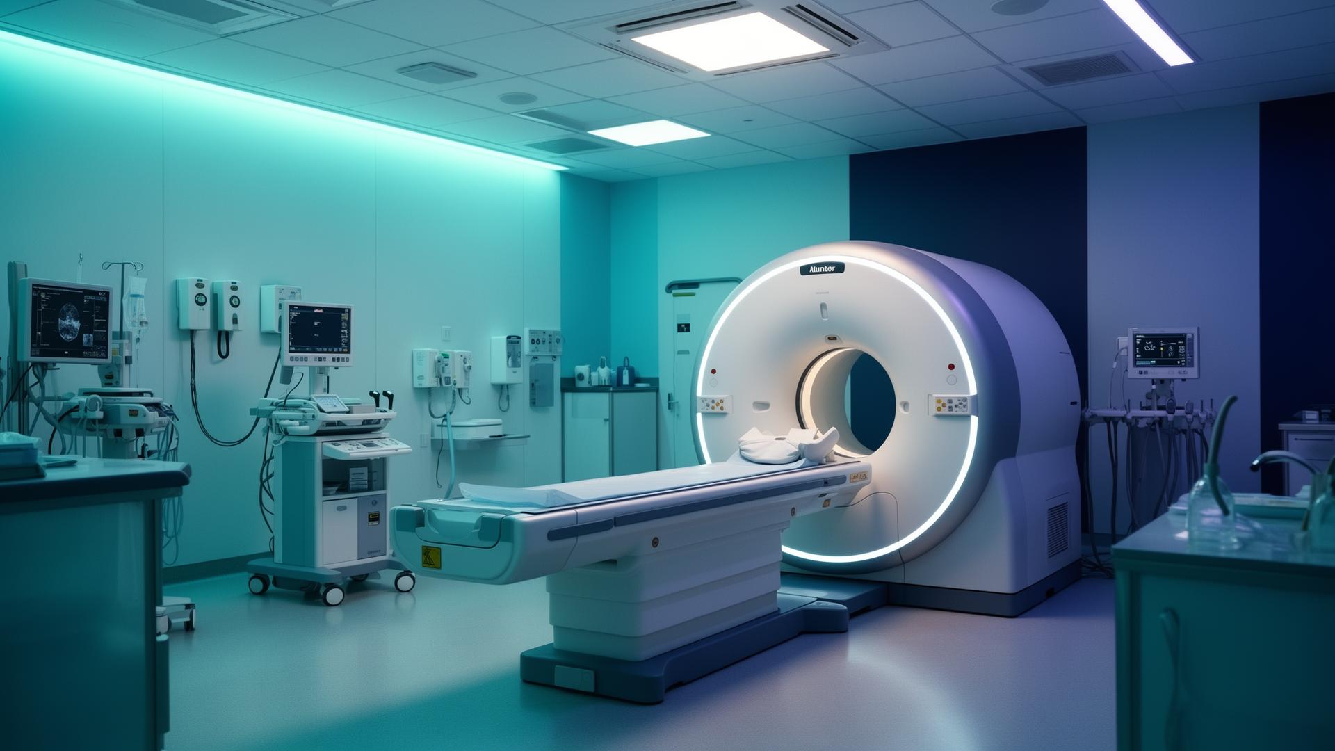 Sala hospitalaria con equipo de imagenología